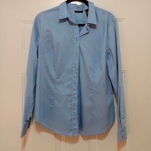 Button down stretchy shirt